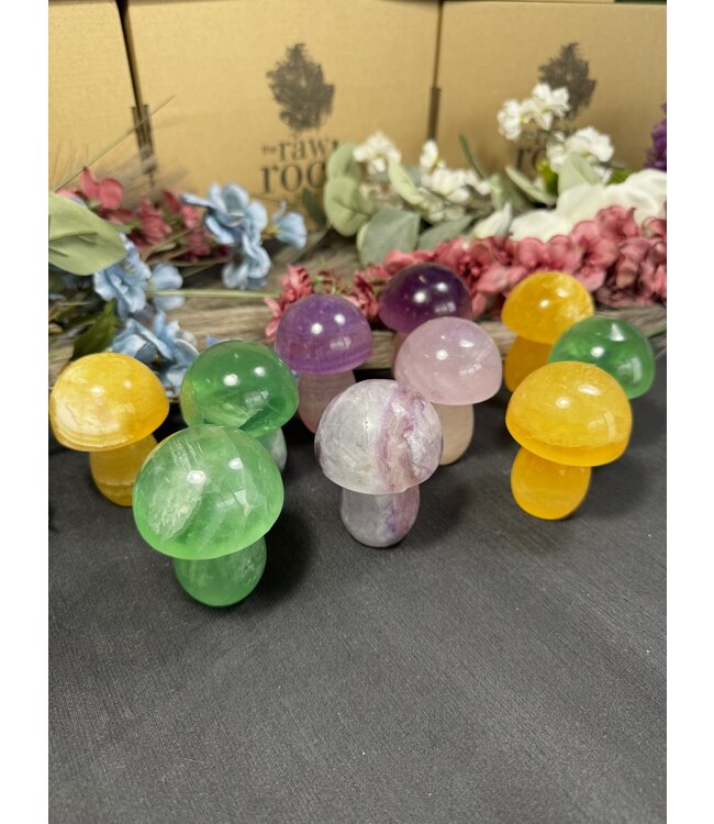 Candy Fluorite Mushrooms