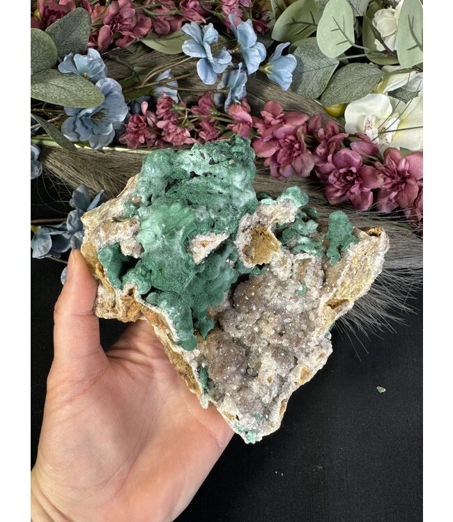 Botryoidal "Ball" Malachite Specimen #15, 880gr