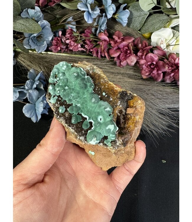 Botryoidal "Ball" Malachite Specimen #24, 190gr