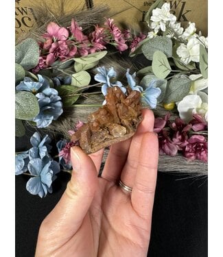 Red Tangerine Quartz Cluster #41, 40gr