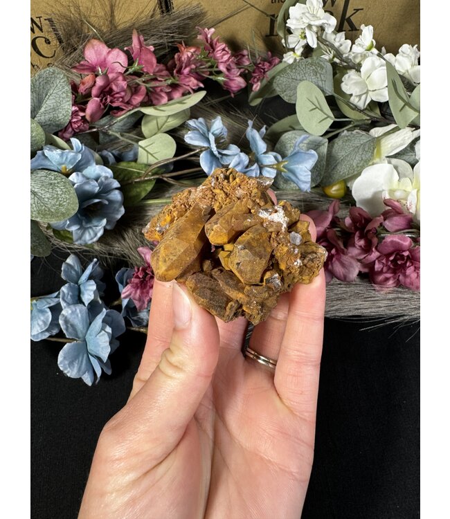 Red Tangerine Quartz Cluster #51, 98gr