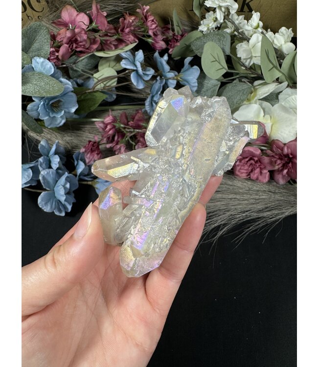 White Aura Cluster #248, 158gr