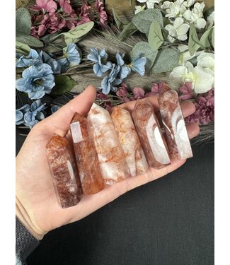 High Quality Fire Quartz Point, Size Small [25-49r]