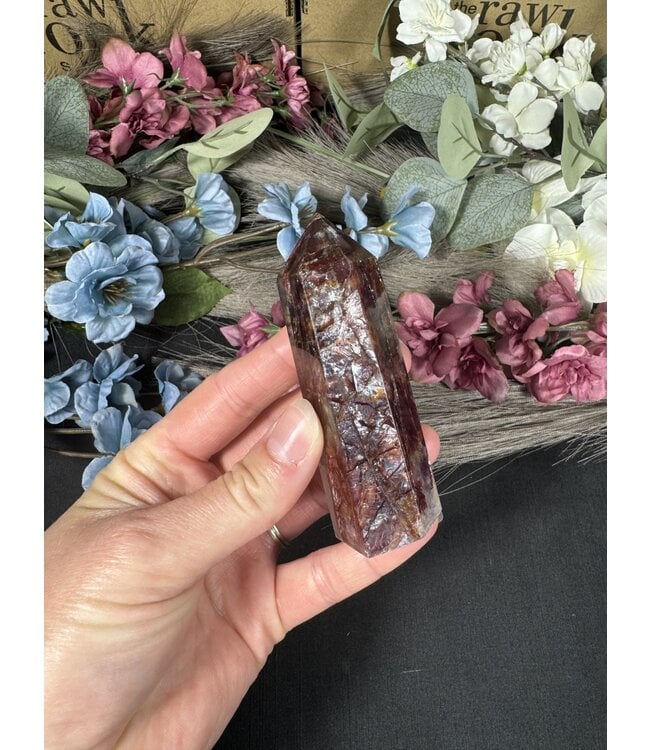 High Quality Fire Quartz Point, Size X-Large [100-124gr]