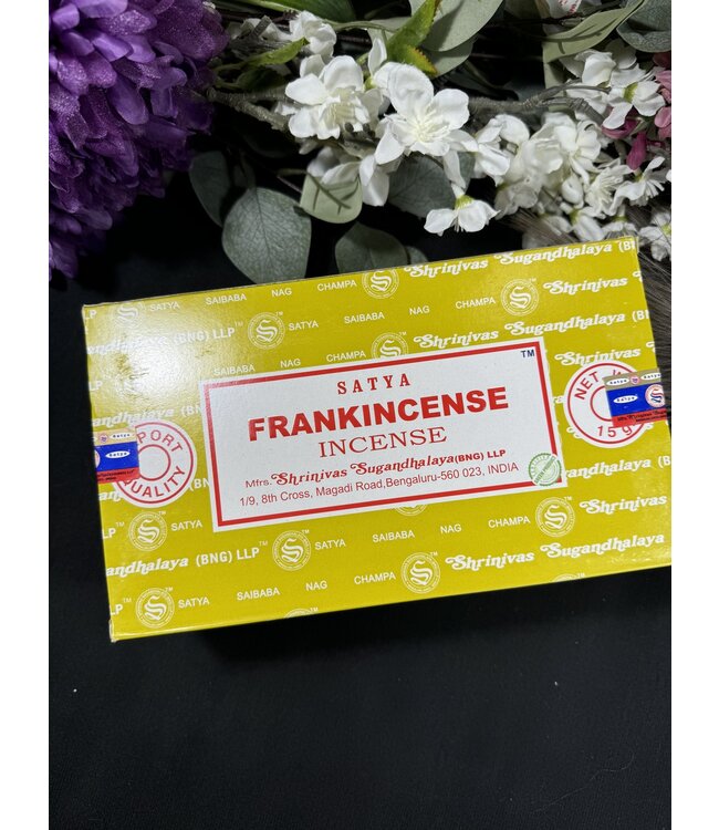 Frankincense Satya Incense Sticks - 12 boxes of 15gr pack