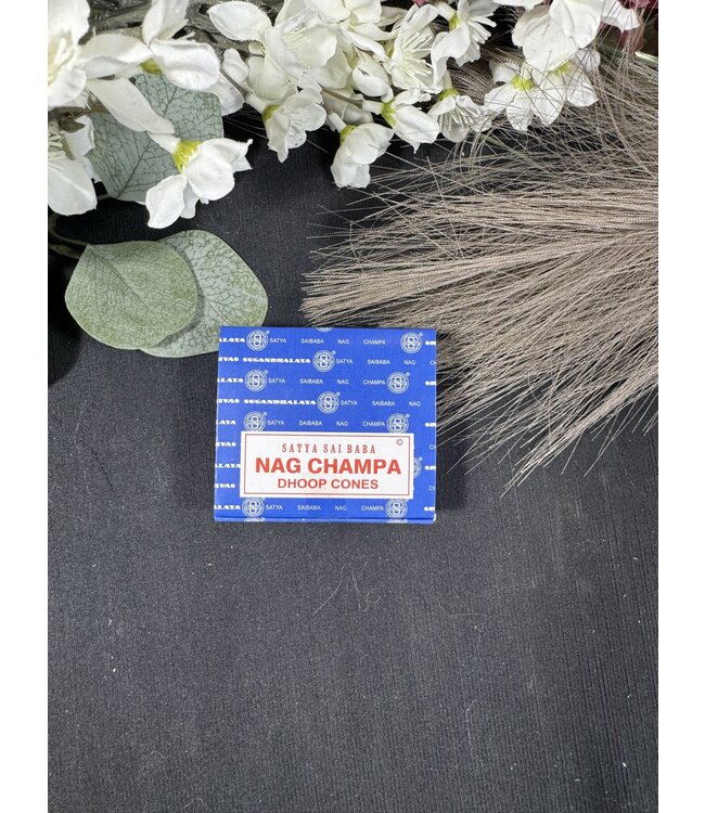 Nag Champa Satya Incense Cones - 12 cone pack