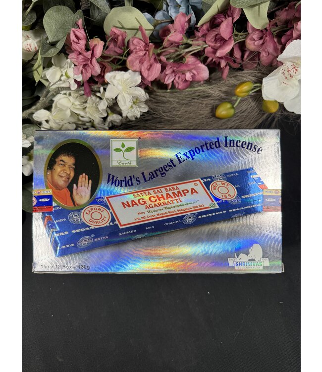 Blue Nag Champa Satya Incense Sticks - 12 boxes of 15gr pack