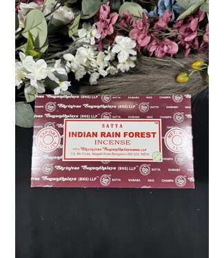 Indian Rainforest Satya Incense Sticks - 12 boxes of 15gr pack