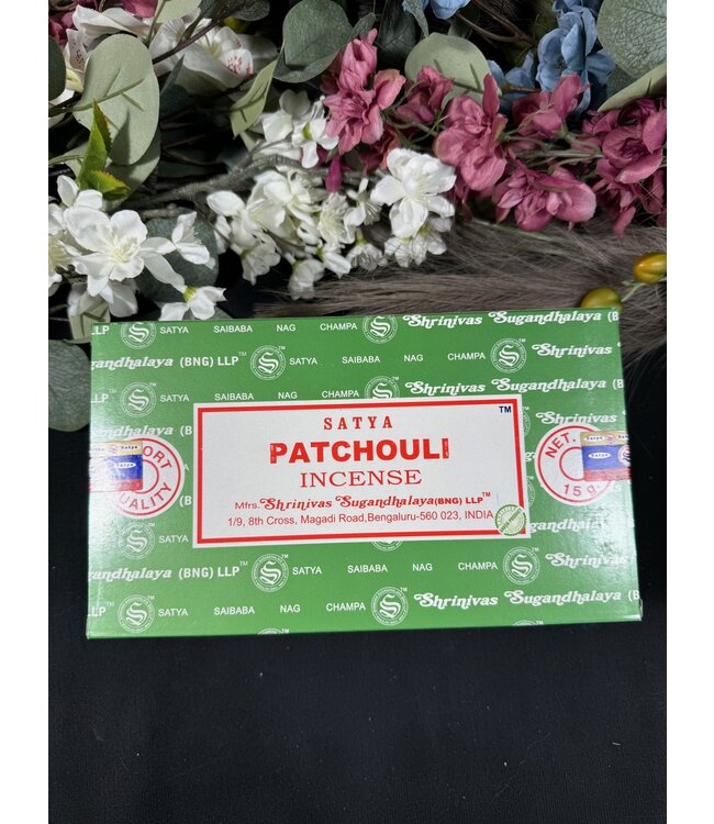 Patchouli Satya Incense Sticks - 12 boxes of 15gr pack