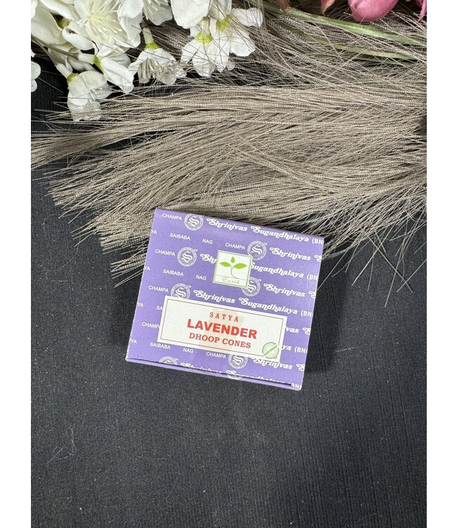 Lavender Satya Incense Cones - 12 cone pack