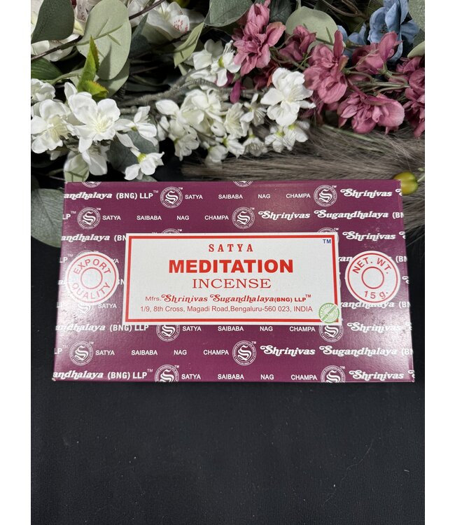 Meditation Satya Incense Sticks - 12 boxes of 15gr pack