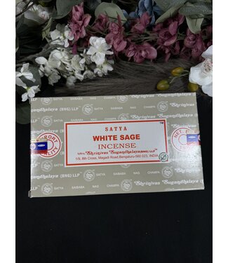 White Sage Satya Incense Sticks - 12 boxes of 15gr pack