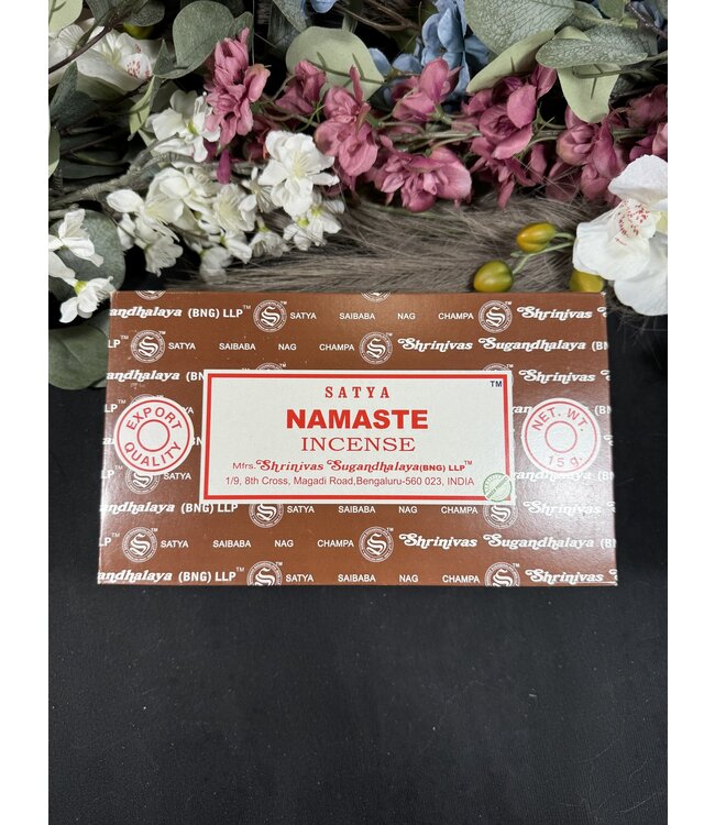 Namaste Satya Incense Sticks - 12 boxes of 15gr pack