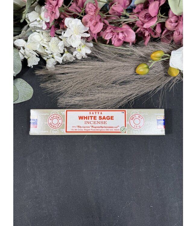 White Sage Satya Incense Sticks - 15gr pack