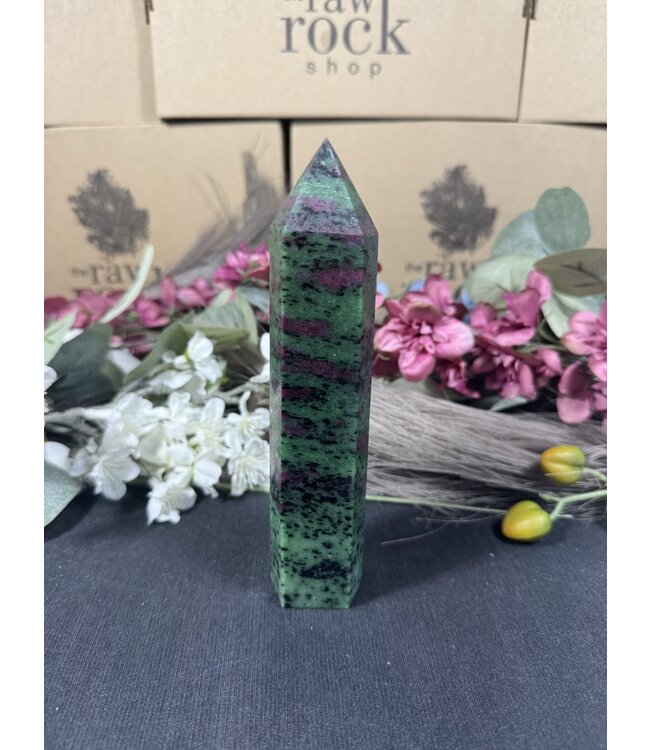 Ruby Zoisite Tower #5, 406gr