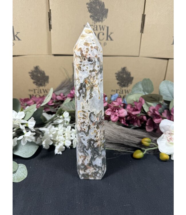 Moss Agate Tower #119, 780gr