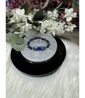 Lapis Lazuli Statement 8mm Bracelet
