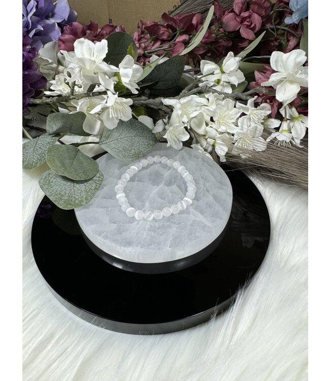 Selenite 6mm Bracelet