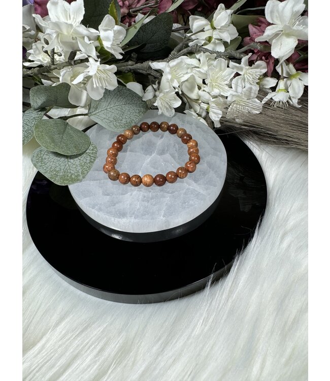Wood, Camel 8mm Bracelet