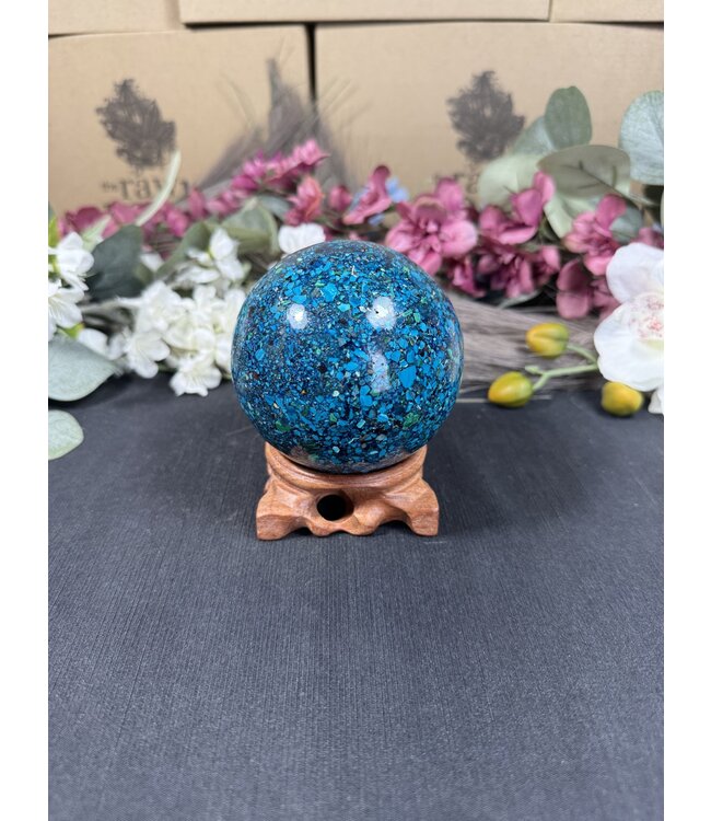 Chrysocolla Sphere #2, 82mm 824gr