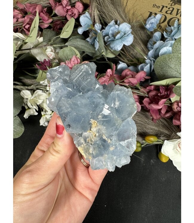 Raw Celestite, high quality, #84, 328gr