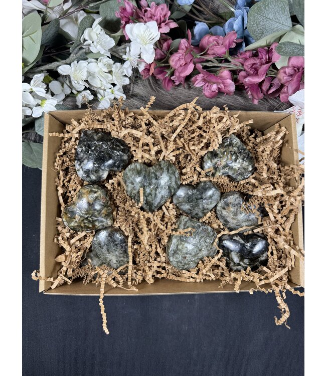 Seraphinite Heart 1kg Bulk Lot