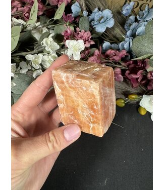 Raw Orange Calcite Specimen #1, 228gr