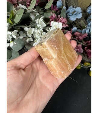 Raw Orange Calcite Specimen #9, 170gr