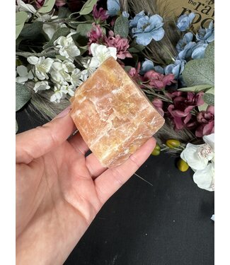 Raw Orange Calcite Specimen #10, 180gr