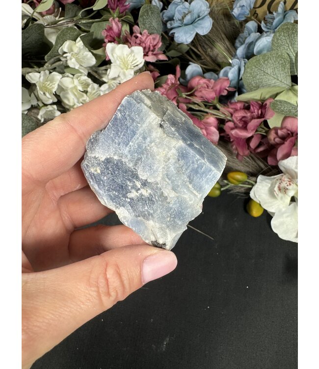 Raw Blue Calcite Specimen #12, 86gr
