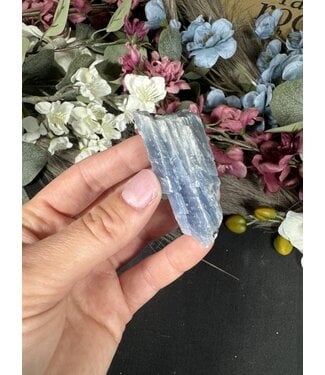 Raw Blue Calcite Specimen #35, 38gr