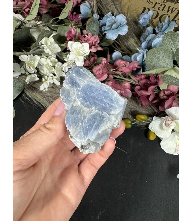 Raw Blue Calcite Specimen #38, 156gr