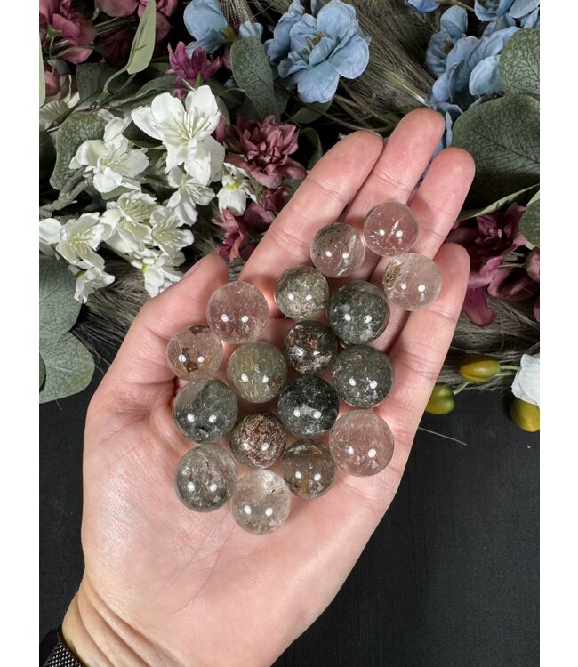 Mini Sphere, Garden Quartz 1cm