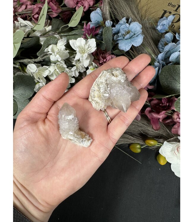 Smoky Lilac Spirit Quartz with Limonite #51, 80gr