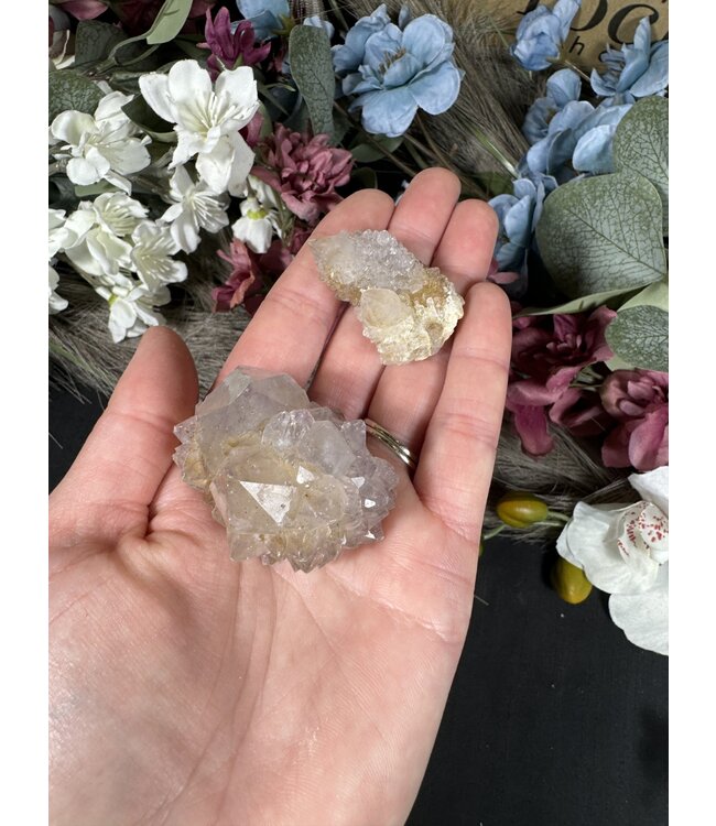 Smoky Lilac Spirit Quartz with Limonite #62, 88gr