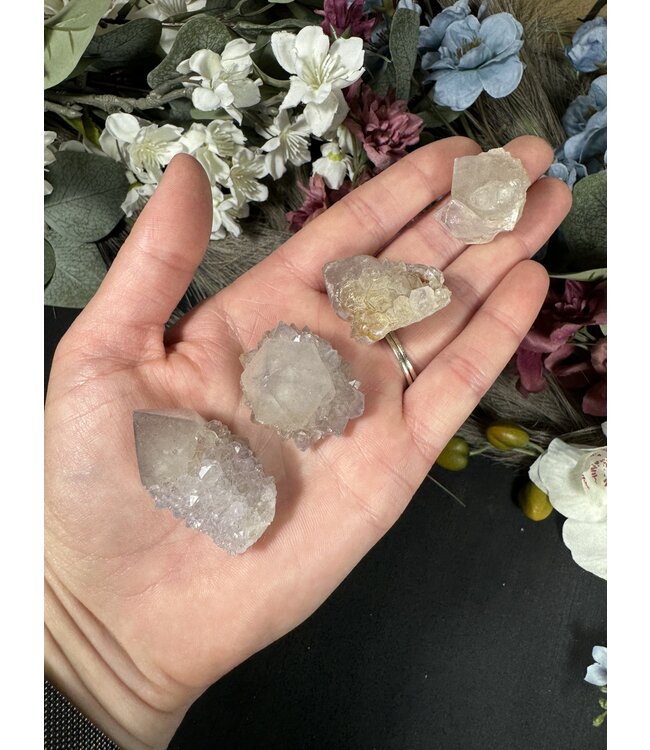 Smoky Lilac Spirit Quartz with Limonite #64, 82gr