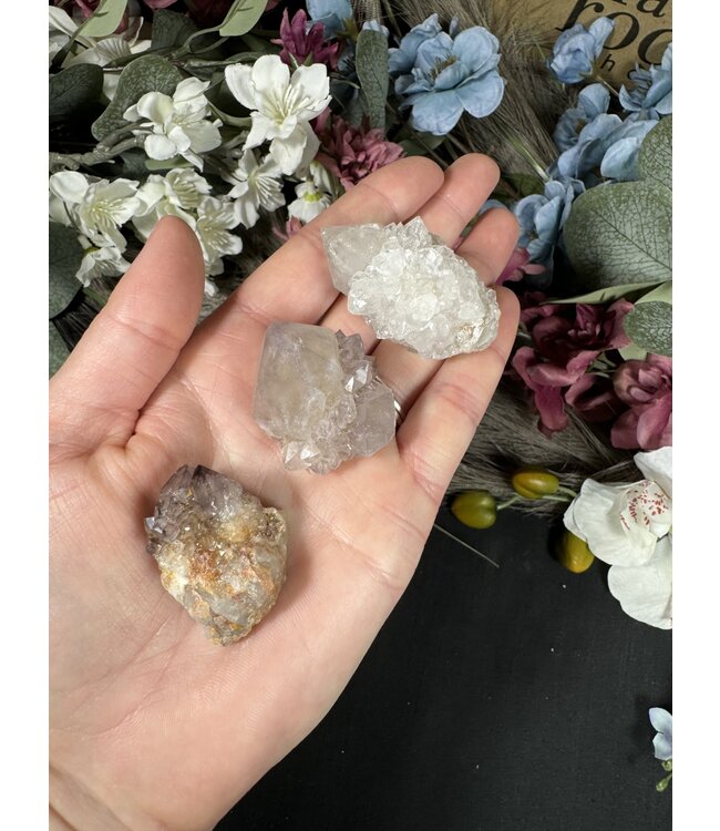 Smoky Lilac Spirit Quartz with Limonite #66, 82gr