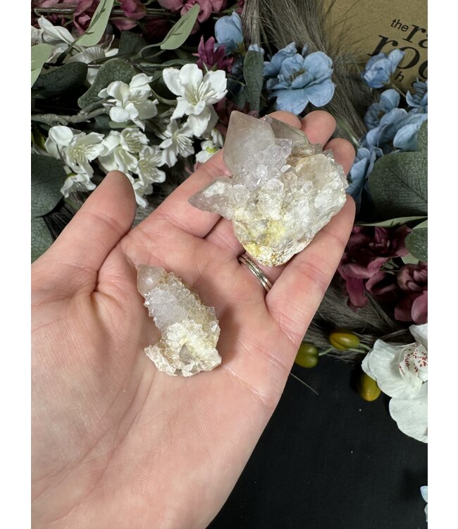 Smoky Lilac Spirit Quartz with Limonite #72, 88gr