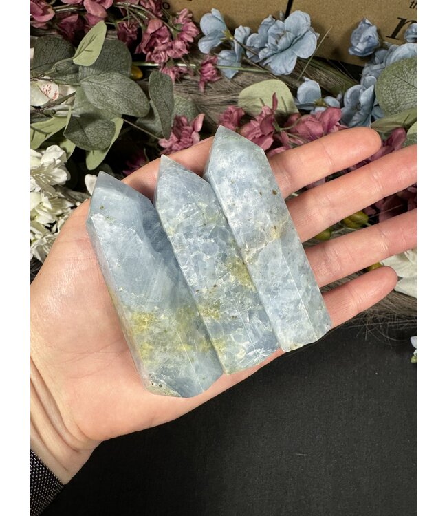 Blue Calcite Point, Size Large [75-99gr]