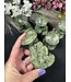 Green Jade Mushroom with Owl