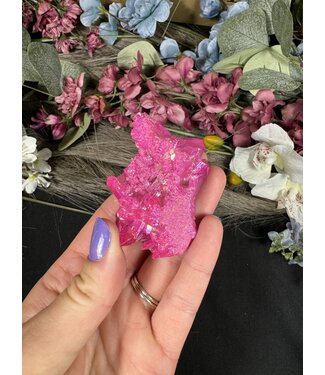 Pink Aura Cluster #216, 60gr