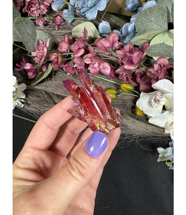 Red Aura Cluster #192, 40gr