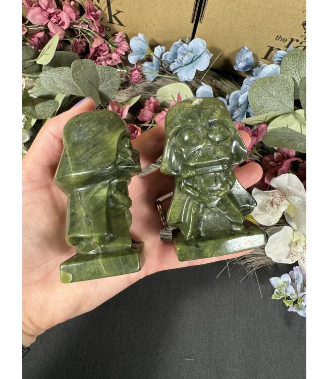 Green Jade Darth Vader Carving