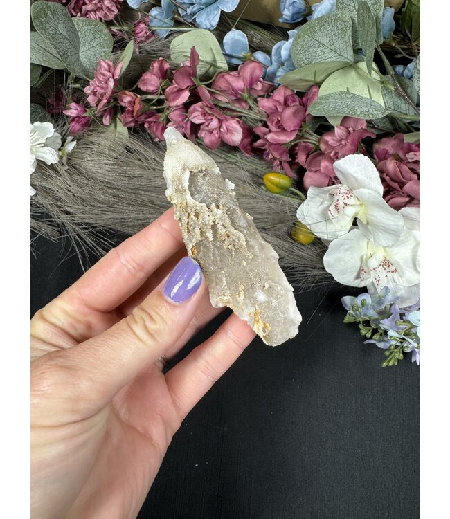 Druzy Quartz Calcite Specimen #1, 64gr