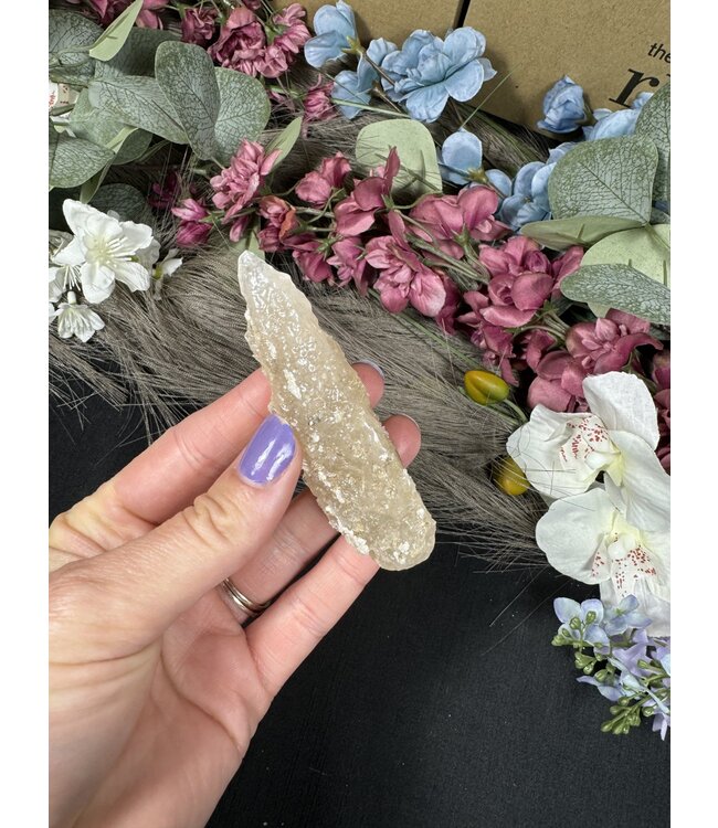 Druzy Quartz Calcite Specimen #4, 50gr
