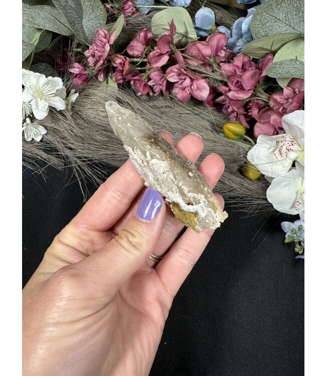Druzy Quartz Calcite Specimen #6, 48gr