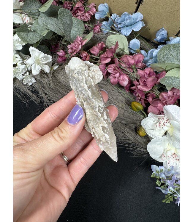 Druzy Quartz Calcite Specimen #10, 66gr