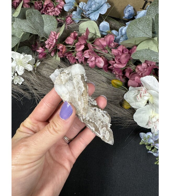 Druzy Quartz Calcite Specimen #12, 72gr