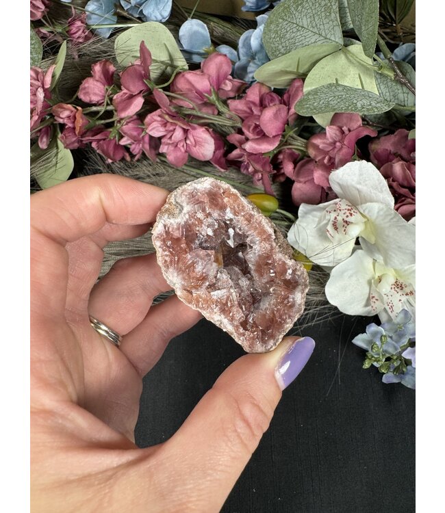Pink Amethyst Geode Specimen #26, 58gr