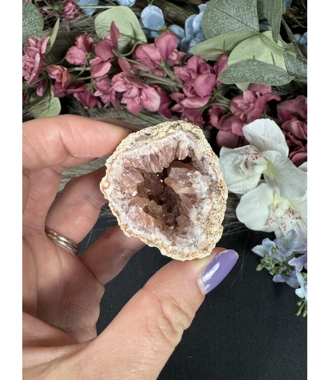 Pink Amethyst Geode Specimen #28, 58gr